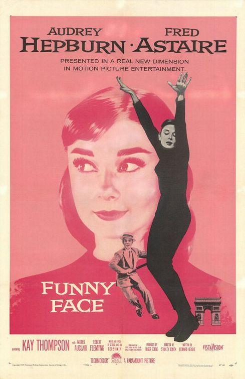 Cartel de la película "Una cara con ángel" (título original "Funny Face")