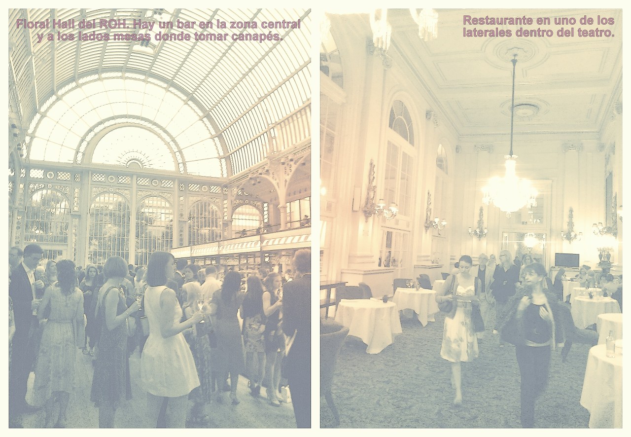 Bello Floral Hall y restaurante lateral en el Royal Opera House