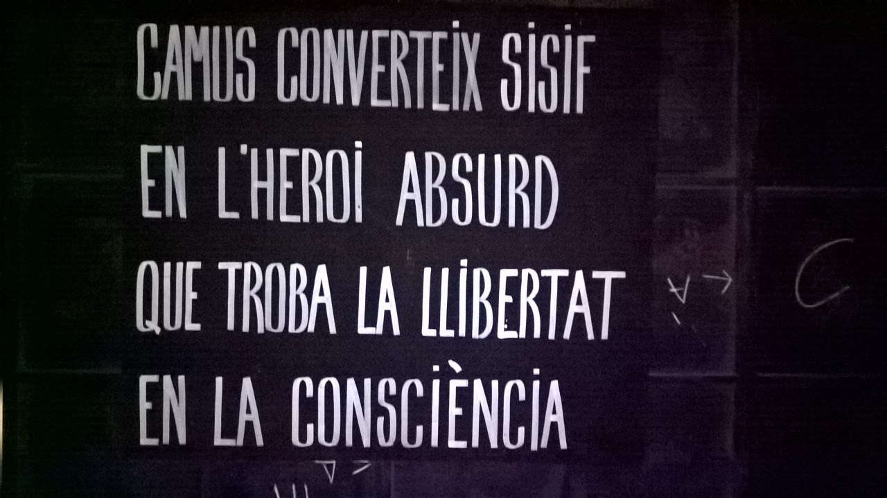 LE VIDE_ Cartel antes de entrar en el Teatro MERCAT DE LES FLORS abr 2016