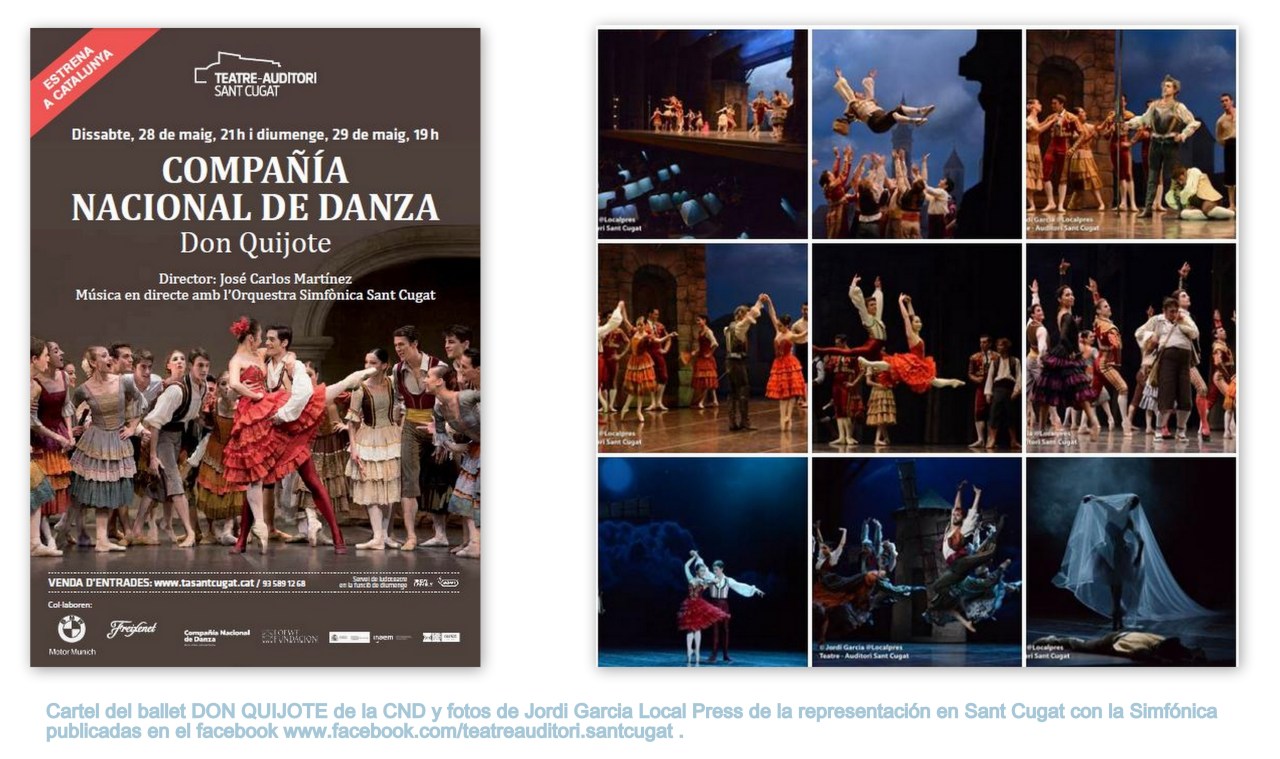 Don Quijote CND Auditori Sant Cugat_Cartel y Fotos prensa local TEATRE AUDITORI