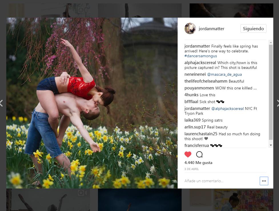 Foto abrazo Primavera JORDAN MATTER